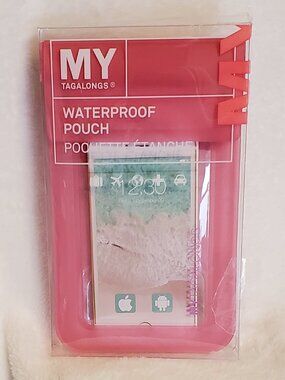 My Tagalongs Waterproof Phone Holder with ribbon strap  Brand New! Pink